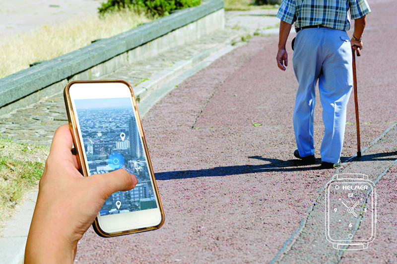 Chytré dotykové hodinky s GPS lokátorem a fotoaparátem - LK 716 černé