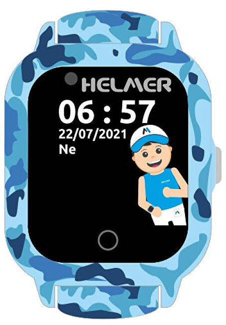 Chytré dotykové hodinky s GPS lokátorem a fotoaparátem - LK 710 4G modré