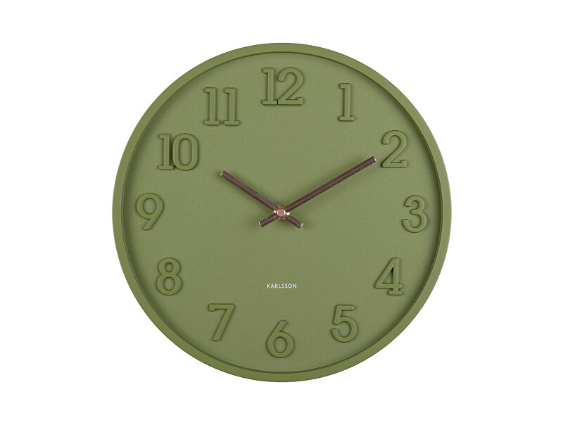 Karlsson Designové nástěnné hodiny 6041GR zelená