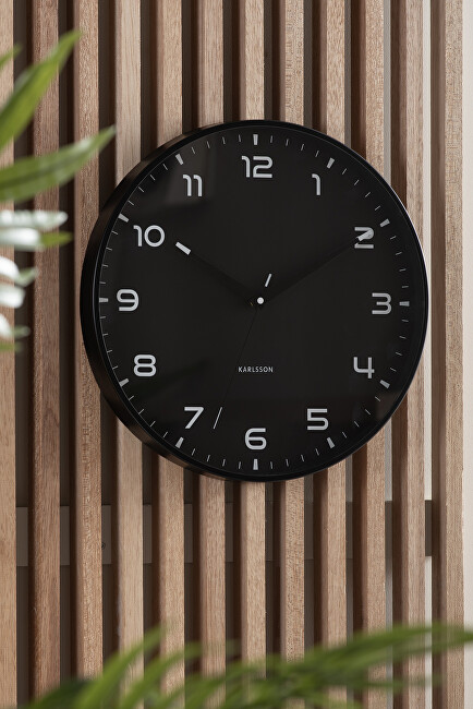 Designové nástěnné hodiny 6053BK
