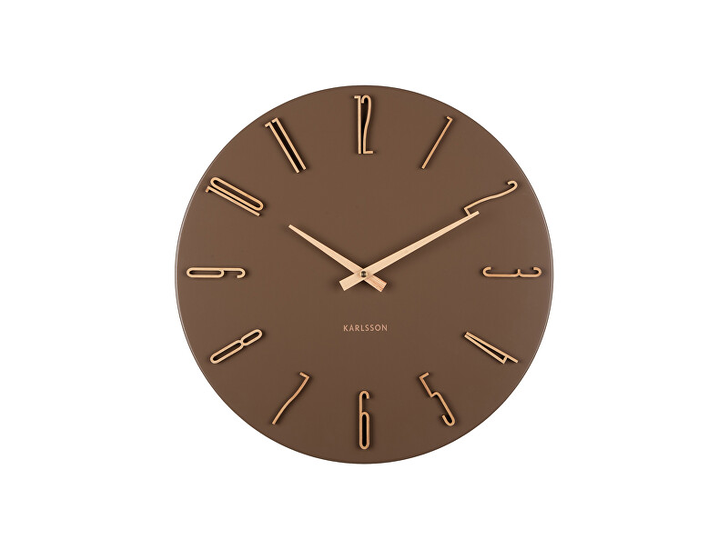 Karlsson Designové nástěnné hodiny 6072BR