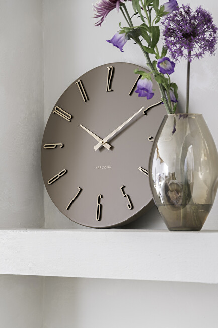 Karlsson Designové nástěnné hodiny 6072BR