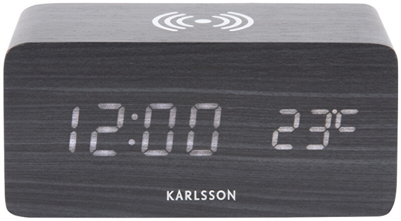 Karlsson Dizajnový LED budík - hodiny KA5933BK