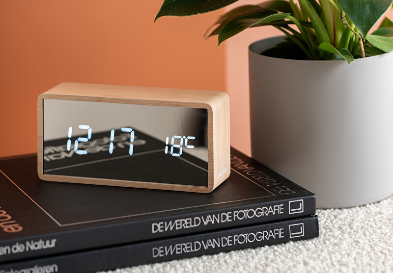 Karlsson Designový LED budík s teploměrem KA5879WD