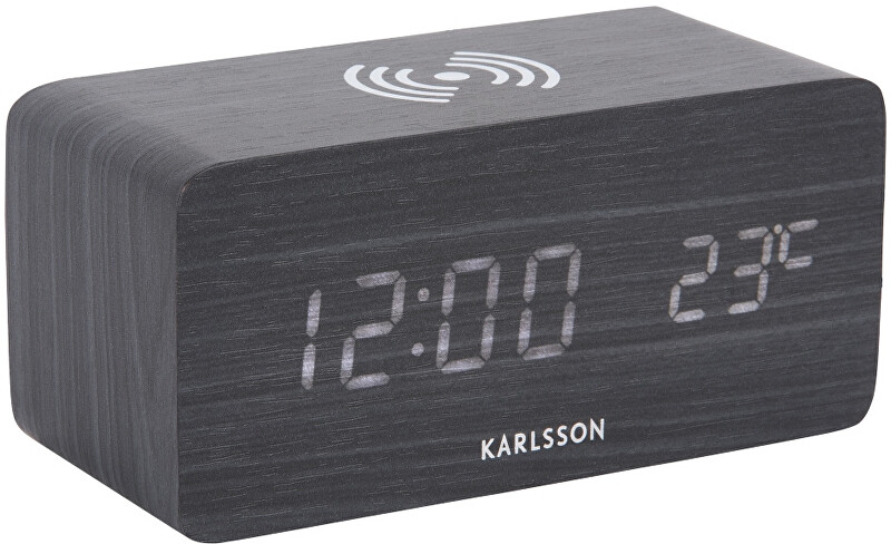 Karlsson Dizajnový LED budík - hodiny KA5933BK