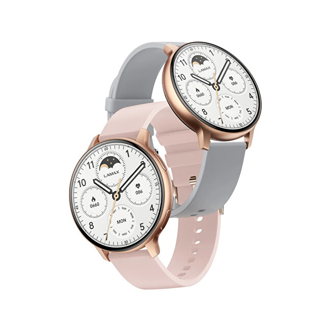 LAMAX Dárkový set Aura Rose Gold 8596687004001 + náhradní řemínek