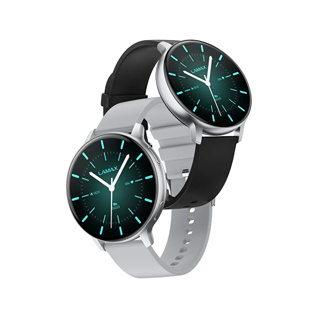LAMAX Dárkový set Aura Silver 8596687004100 + náhradní řemínek