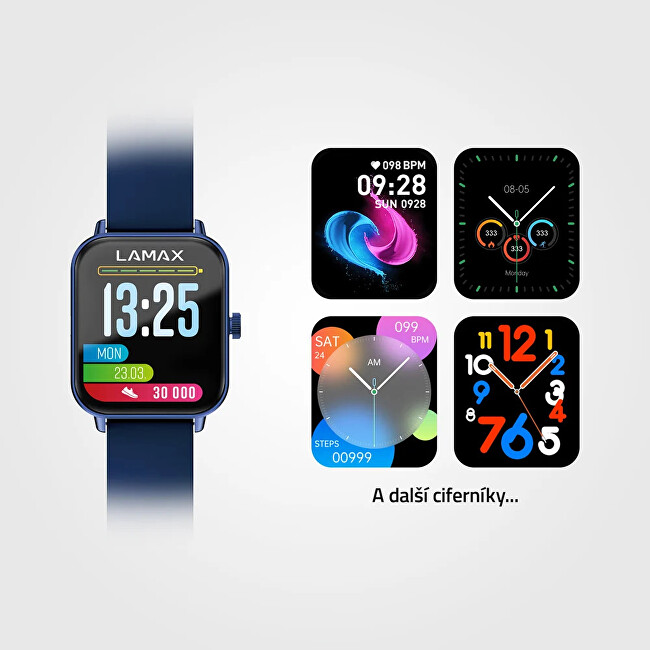 LAMAX Dárkový set BCool2 Play Blue 8595724900931 + náhradní řemínek