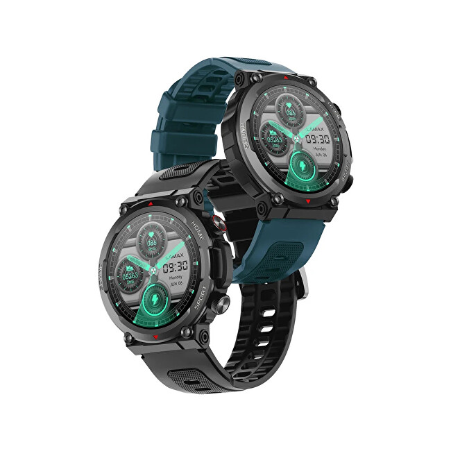LAMAX Dárkový set Xplore Black 8596687004209 + náhradní řemínek