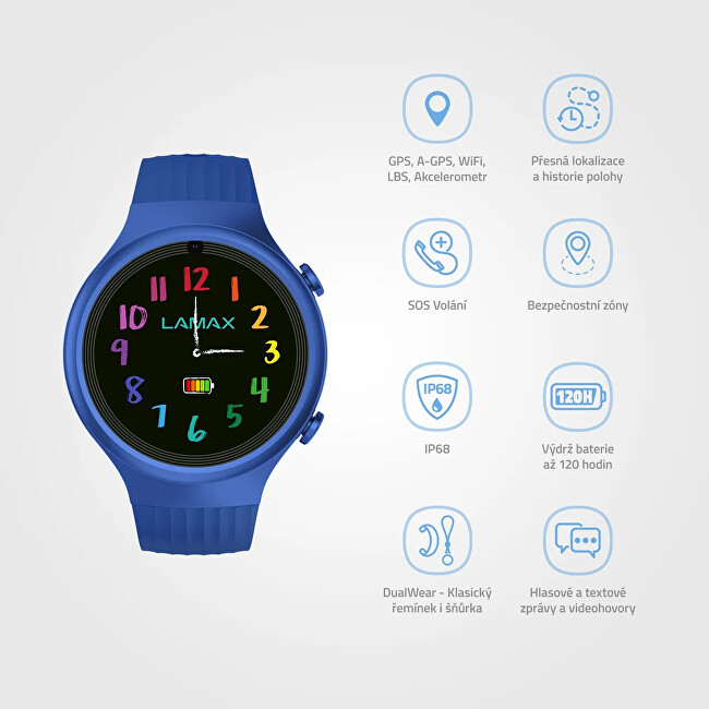 LAMAX WatchY4 Sport Blue 8596687003400