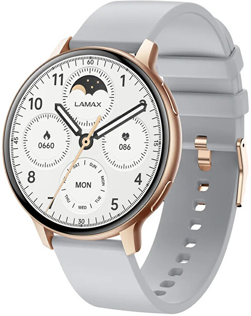 LAMAX Dárkový set Aura Rose Gold 8596687004001 + náhradní řemínek