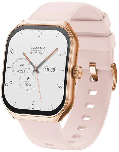 LAMAX Dárkový set Flow AMOLED Rose Gold 8596687004605 + náhradní řemínek