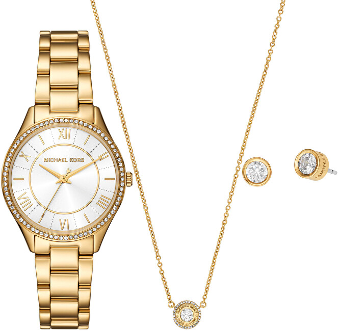 Michael Kors Darčekový set Lauryn + náušnice a náhrdelník MK4849SET analógové