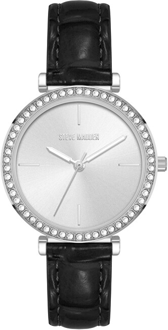 Steve Madden Analogové hodinky SM-8095SVBK analogové