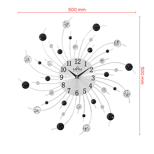 Designové kovové hodiny MPM Starlino E04.4283.70