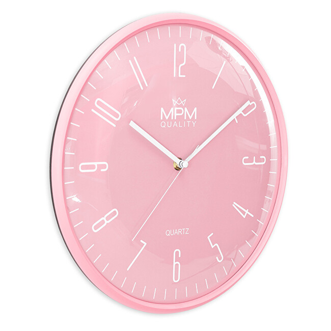 MPM Quality Dizajnové plastové hodiny E01.4457.23 Česko