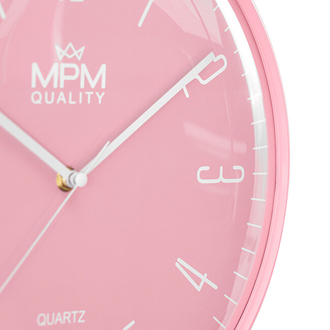 MPM Quality Dizajnové plastové hodiny E01.4457.23 Česko