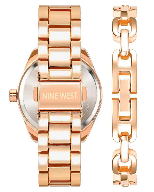 Nine West Dárkový set hodinek a náramku NW/2790RGST