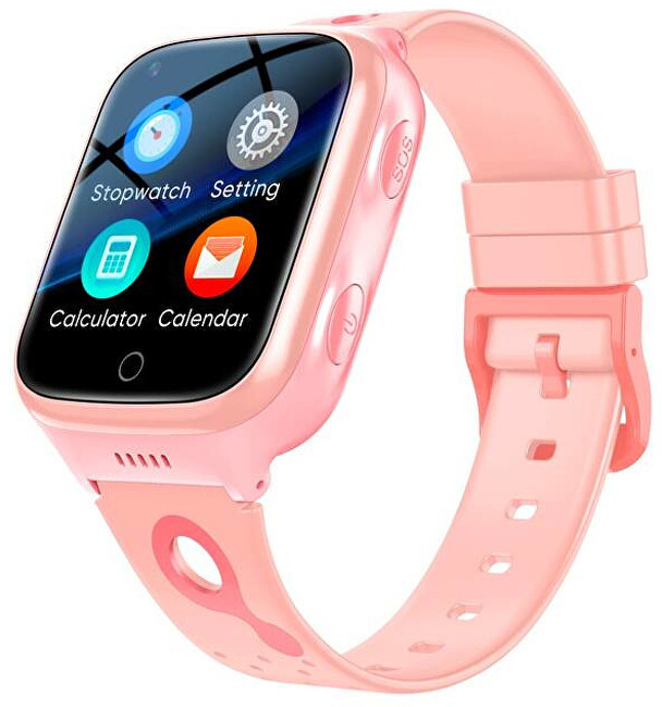 CARNEO Chytré hodinky CARNEO GUARDKID+ 4G Platinum - růžové