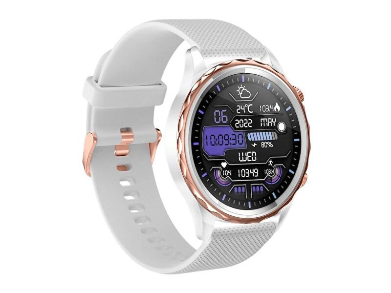 CARNEO Chytré hodinky Carneo Queen HR+ rosegold