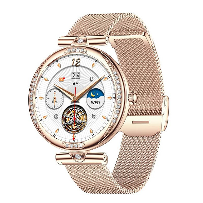 Chytré hodinky CARNEO Seinna HR+ rosegold