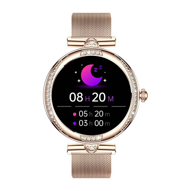 Chytré hodinky CARNEO Seinna HR+ rosegold