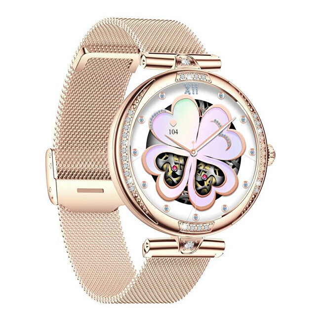 Chytré hodinky CARNEO Seinna HR+ rosegold