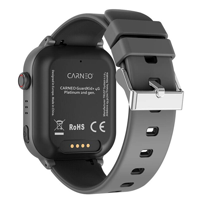 CARNEO Dětské chytré hodinky GuardKid+ 4G Platinum 2nd gen. AI - černé digitálny