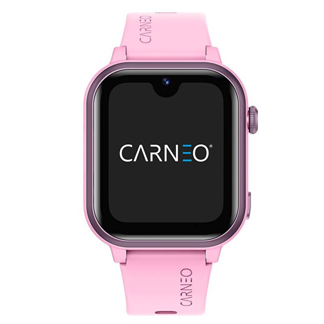 CARNEO Dětské chytré hodinky GuardKid+ 4G Platinum 2nd gen. AI - růžové digitálny