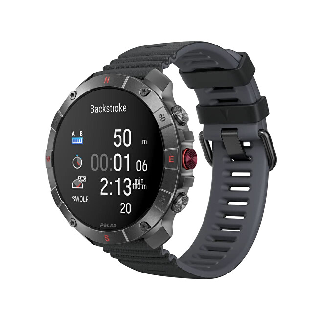 Polar Grit X2 sporttester S-L černá