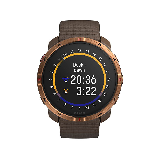 Polar Grit X2 sporttester S-L hnědá