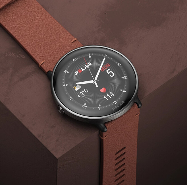Polar Darčekový set POLAR IGNITE 3 Titanium Brown M/L + remienok digitálny