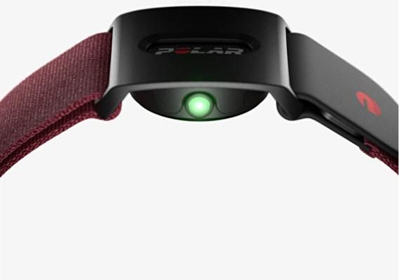 Polar VERITY SENSE Red - optický snímač tepové frekvence, vel. 23-32 cm