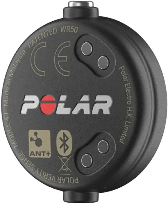 Polar VERITY SENSE Black - optický snímač tepové frekvence, vel. 23-32 cm 9.5 mm