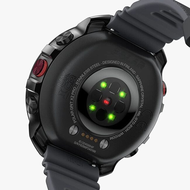 Polar SET Sporttester Grit X2 Pro HR, S-L, černá A0035215 + hrudní snímač Polar H10 digitální