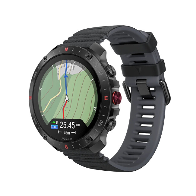 Polar SET Sporttester Grit X2 Pro HR, S-L, černá A0035215 + hrudní snímač Polar H10 digitální