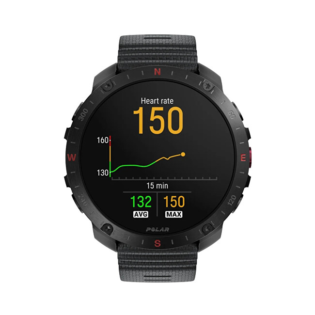 Polar SET Sporttester Grit X2 Pro HR, S-L, černá A0035215 + hrudní snímač Polar H10 digitální