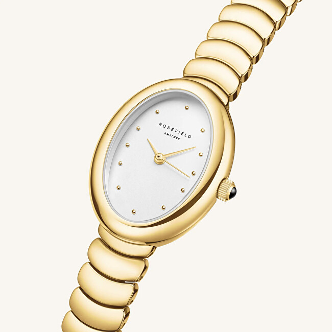 Ovale White Matte SS Gold OVWGSG-OV19