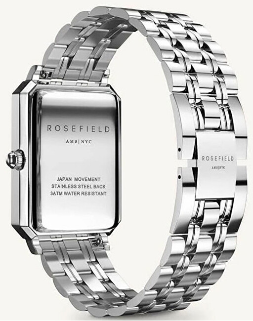 Rosefield The Octagon White Sunray Steel Silver OCWSS-O41 analogové