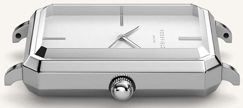Rosefield The Octagon White Sunray Steel Silver OCWSS-O41 analogové