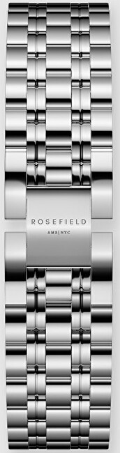 Rosefield The Octagon White Sunray Steel Silver OCWSS-O41 analogové