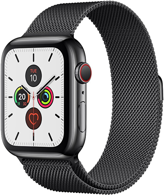 Ocelový milánský tah pro Apple Watch - Černý 38/40/41 mm