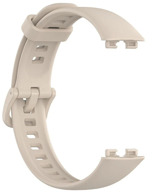 Silikonový řemínek pro Huawei Watch Band 10, 9, 8 - Beige
