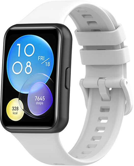 Silikonový řemínek pro Huawei Watch FIT 2 Active - White