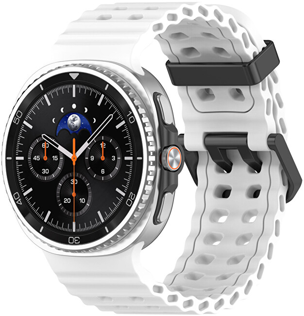Silikonový sportovní řemínek pro Samsung Galaxy Watch8 - Bílý