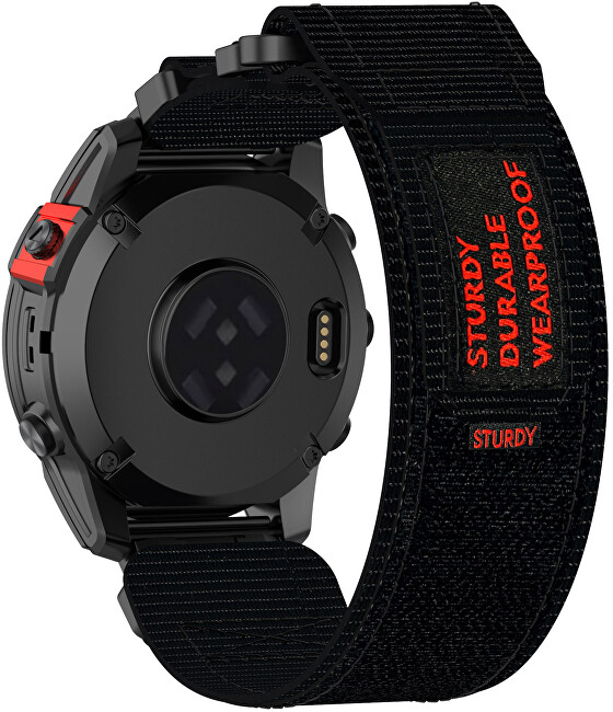 Velcro řemínek pro Garmin 20 mm - Black