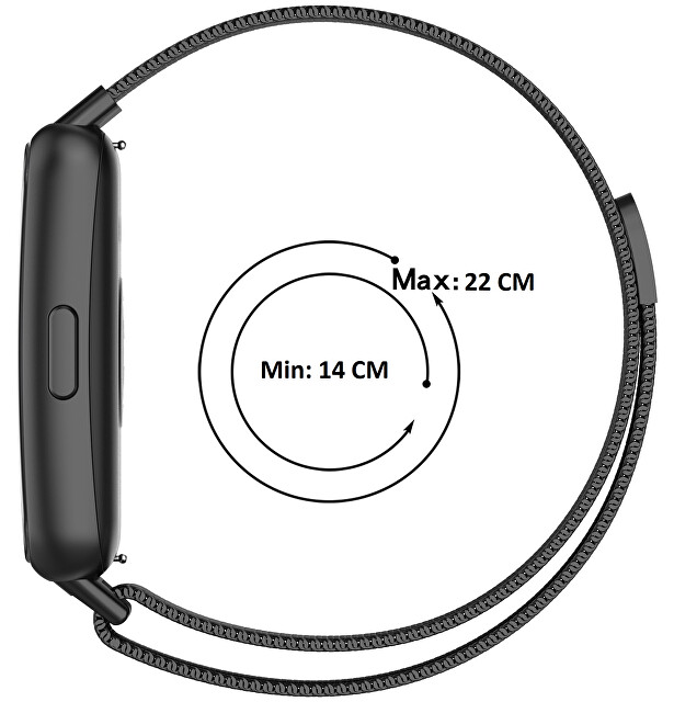Milánský tah s magnetickým zapínáním pro Huawei Watch Band 7 - Rose Gold