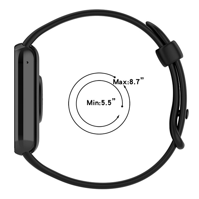 Silikonový řemínek pro Xiaomi 9 Pro a 8 Pro - Black