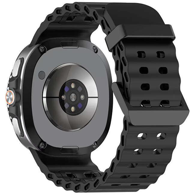 Silikonový sportovní řemínek pro Samsung Galaxy Watch8 - Černý