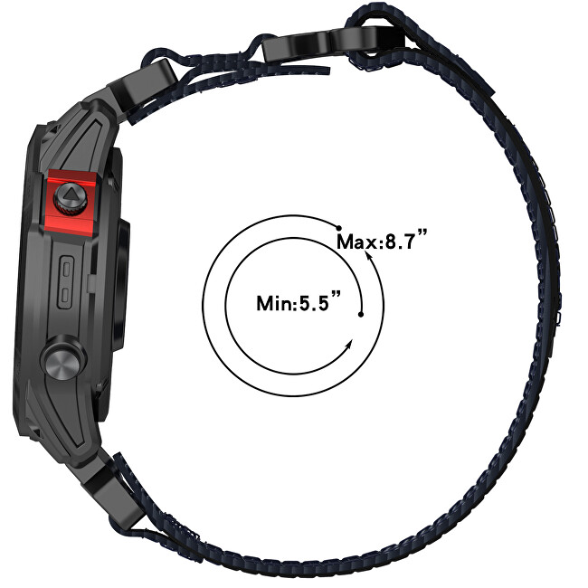 Velcro řemínek pro Garmin 22 mm - Orange